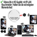 IP spy cam smoke detector, up to 128 GB