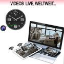 IP-Full-HD Spy Cam in Wall Clock, 128 GB
