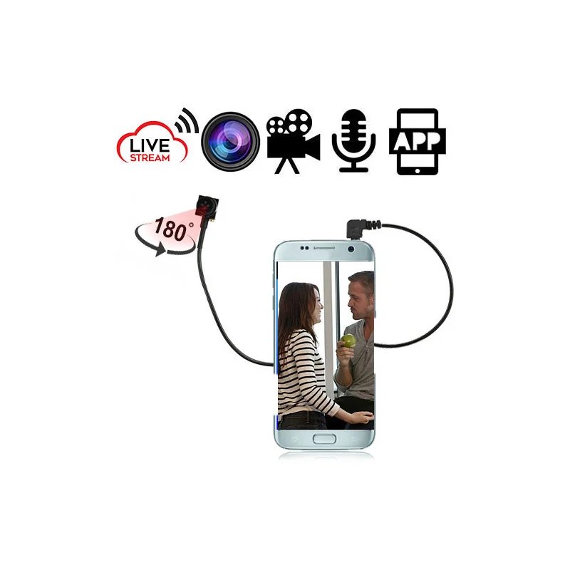OTG live stream camera – smartphone as a covert spy camera