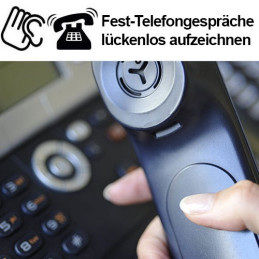Festnetztelefon-Mitschnittadapter – Telefon-Abhörgeräte – Ansicht 3